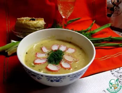Крабово-сырный крем-суп