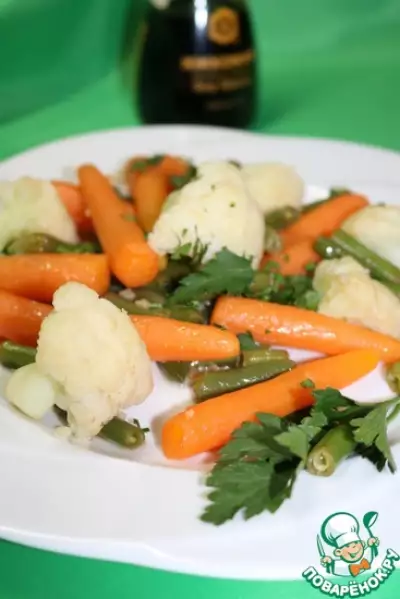 Гарнир из моркови и цветной капусты