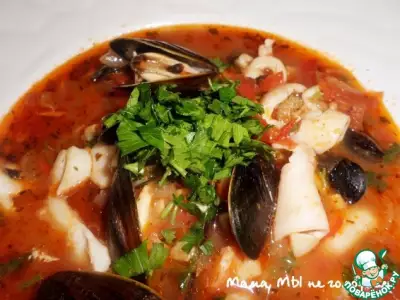 Томатный суп с морепродуктами "Качука"