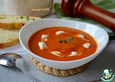 Томатный суп-пюре с нутом