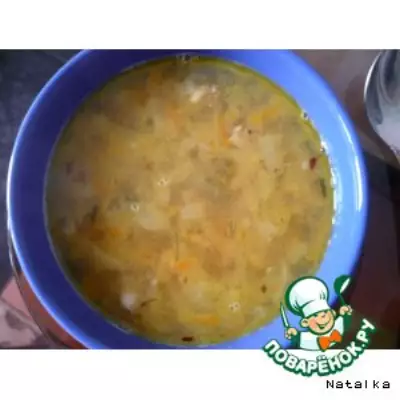 Гороховый суп из тушенки