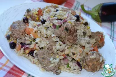 Плов по-турецки с мясными шариками (Turkish Lamb&Rice Pilau)