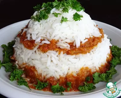Рис с овощной икрой