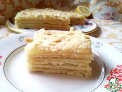 Постный лимонный торт "Наполеон"