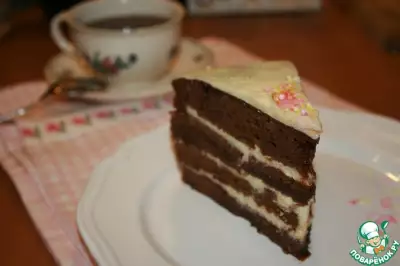 Шоколадно-ванильный торт "Пост в сладость"