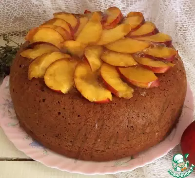 Пирог с яблоками и ягодами "Летняя рапсодия"