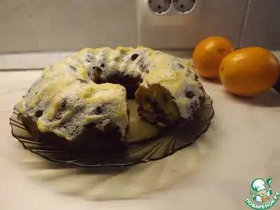 Творожно-апельсиновый кекс