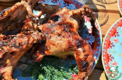 Цыплята в соево-медовом маринаде