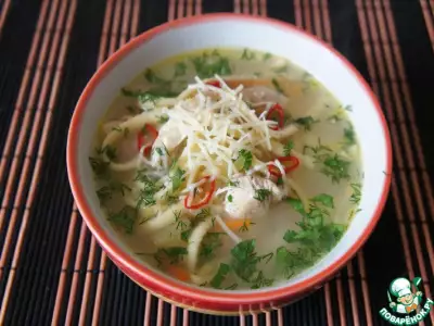 Куриный суп лапша по узбекски саехат