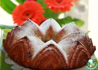 Туринский фруктовый пирог с вяленой клюквой
