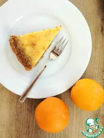Апельсиновый тарт из сушек солнечный