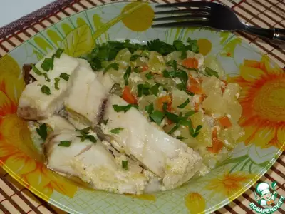 Рыба с кабачками по-домашнему (в мультиварке)