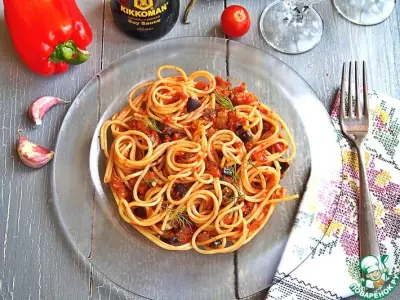 Соус "Рататуй" со спагетти