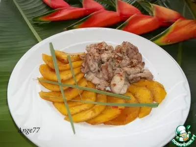 Куриное филе с пряным манго
