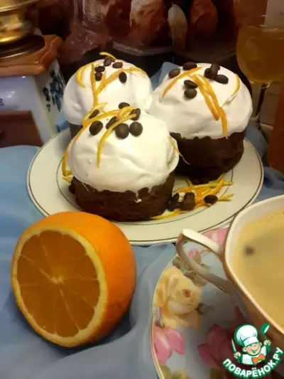 Кофейно-апельсиновые пасхальные кексы