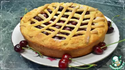 Пирог с вишней "Вишневый сад"