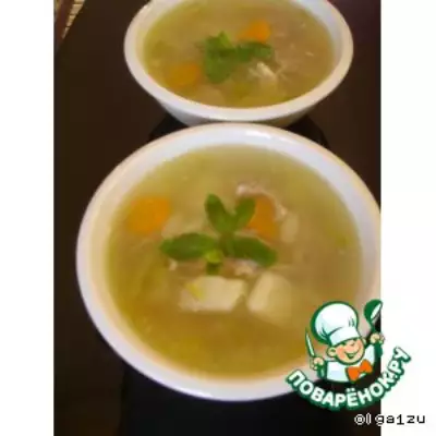 Суп из ягнeнка с сельдереем
