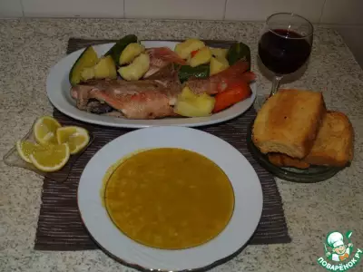 Рыбный суп по критски псаросупа