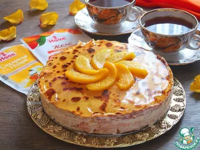 Блинный торт "Персиковый"