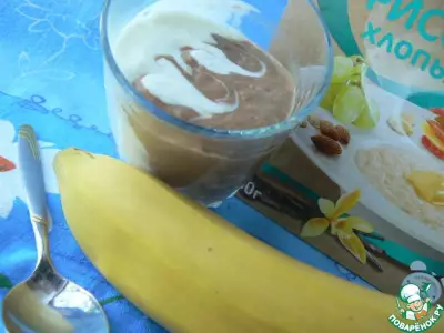 Смузи "Зебра" с карамельными бананами