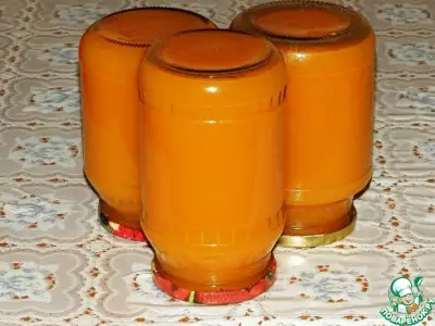 Тыквенно-цитрусовый сок на зиму