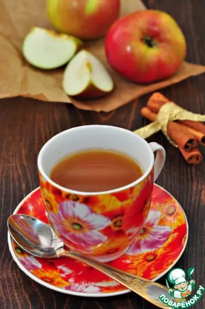 Яблочно-медовый чай с ароматом лимона