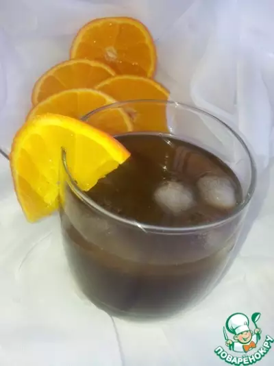 Ледяной апельсиновый кофе