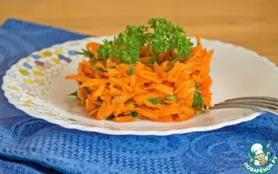 Морковный салат "Кнутом и пряником"