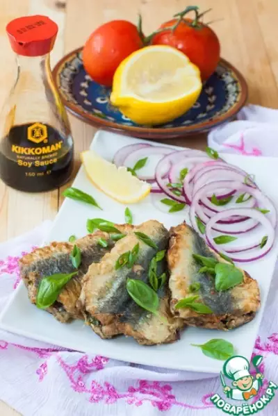 Жареная рыба с зеленью по-мароккански