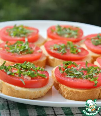 Бутерброды с помидорами "Необычные простачки"