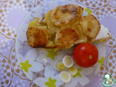 Картошка в духовке с куриным филе