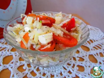 Капустный салат с базиликом