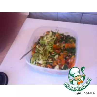Салат с запеченной тыквой