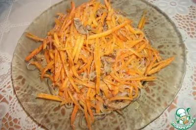 Морковь по-корейски с фунчозой