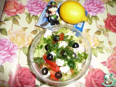 Салат "Айсберг" с овощами