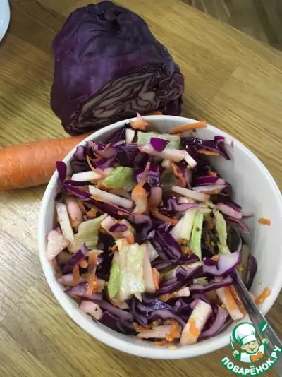 Нарядный овощной салат