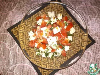 Салат из помидоров с фетой