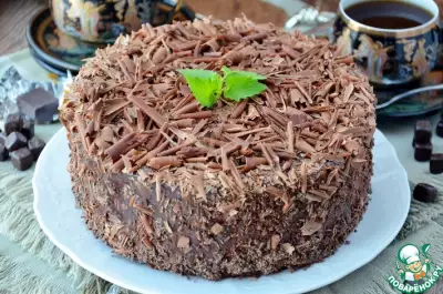 Шоколадно-вишневый торт-мусс