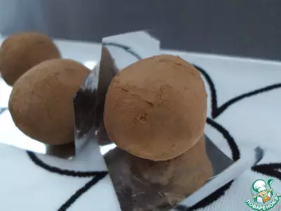 Трюфели с карамелью и шоколадом