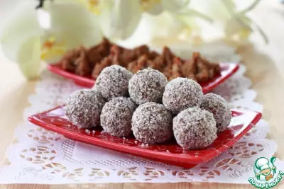 Фруктово-кокосовые конфеты и печенье