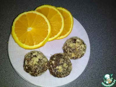 Апельсиновые конфеты из детской смеси