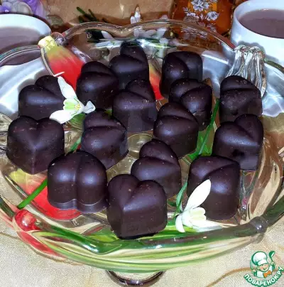 Шоколадно-ореховые конфеты с мармеладом
