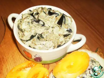 Закуска из баклажанов с плавленым сыром