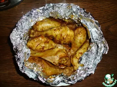 Кисло-сладкая курица, запеченная в фольге