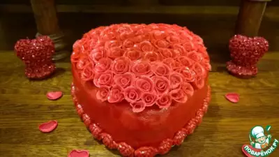 Торт "Сердце" на день Святого Валентина
