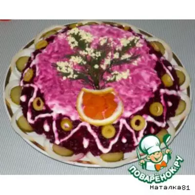 Салат "Овощной тортик"