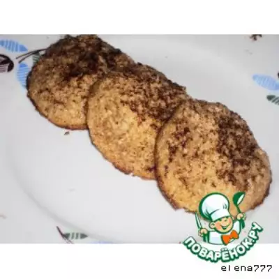 Кокосовое печенье со вкусом капуччино