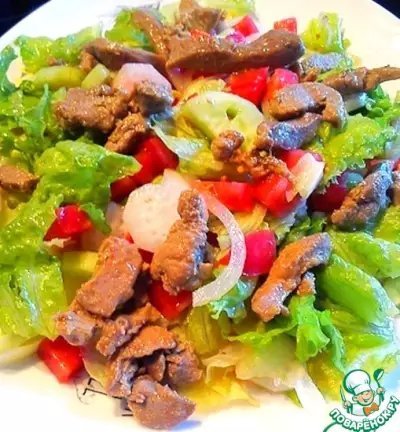Весенний салат с мясом