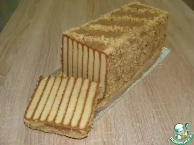 Торт без выпечки "Полосатый"