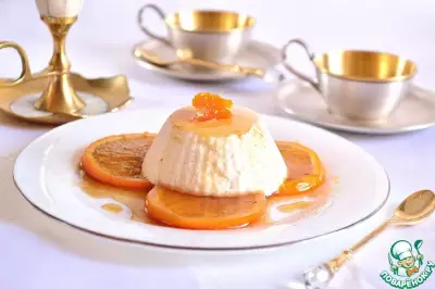 Суфле из йогурта с пряными апельсинами